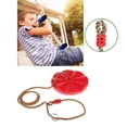 thumbnail image 4 of Asiento de columpio para niños disc monkey Hugo rojo para exteriores de casa de árboles, 4 of 10
