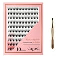 thumbnail image 1 of 30D/40D Mixed Length Natural Dense Eyelash Extensions Set with Precision Tweezers Effortlessly Enhance Your Lashes, 1 of 3