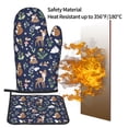 thumbnail image 5 of KLL Animals And Wildflowers Pattern Oven Mitts and Pot Holders 2pcs Sets for Kitchen, Oven Mitt Heat Resistant 536°F, Oven Gloves for Kitchen,Cooking and Baking, 5 of 7