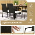 thumbnail image 5 of YYAo Outdoor Patio Furniture Set, Patio Conversation Sets,7 Pieces Patio Dining Set with Acacia Wood Dining Table for Porch Backyard Garden Poolside, 5 of 7