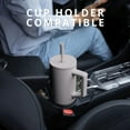 thumbnail image 5 of Elemental Commuter 40 oz Tumbler with Handle and Straw Lid | Travel Coffee Mug Spill Resistant | Insulated Cup Stainless Steel Tumblers for Water, Smoothies, Milkshake and More | Graphite, 5 of 7