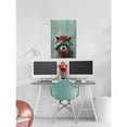 thumbnail image 4 of MARMONT HILL 'Raccoon the Painter' Painting Print on Wrapped Canvas - Multi-Color 40 x 60, 4 of 5