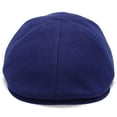 thumbnail image 2 of Walrus Hats Blue Luxe Grand Master Duckbill Cap – Classic 6-Panel Wool Blend Flat Cap – Suede Brim Underside & Soft Cotton Liner for Timeless Comfort, 2 of 7