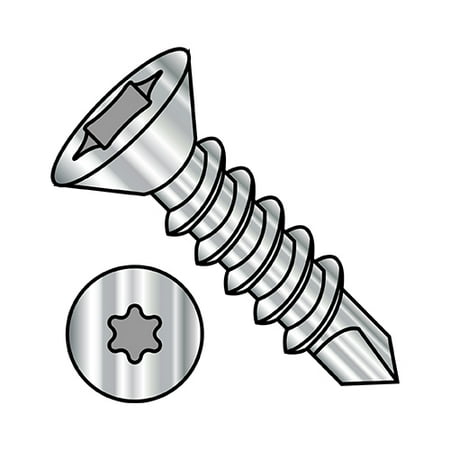 

8-18X2 6 Lobe Flat Self Drilling Screw Fully Threaded 18 8 Stainless Steel (Pack Qty 1 500) BC-0832KTF188