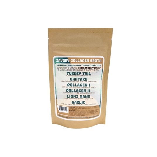Vibrant Roots Mushroom Tea, Savory Collagen Broth-4.2 oz