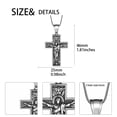 thumbnail image 3 of Collar con Colgante de Cruz Hipunk Crucifijo de Acero Inoxidable, 3 of 8