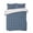 Blue, variant on Quilts King Size Bedding Set, Grey Morocco Lightweight Quilted Comforter, Modern Abstract Classic Geometric Textured Soft Reversible Bedspread Coverlet with Pillow Covers for All Season, 96" x 106"