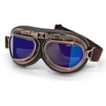 thumbnail image 3 of Motocross Goggles, Steampunk Vintage Aviator Style Pilot Motorcycle Cruiser Scooter Goggle Biker Racer Cruiser Touring Helmet Half Helmet, 3 of 5