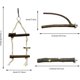 thumbnail image 2 of 10 perchas de madera natural para pájaros, perchas de madera natural para loros, perchas interactivas para jaulas de pájaros, juguetes para loros, periquitos y cotorras., 2 of 5