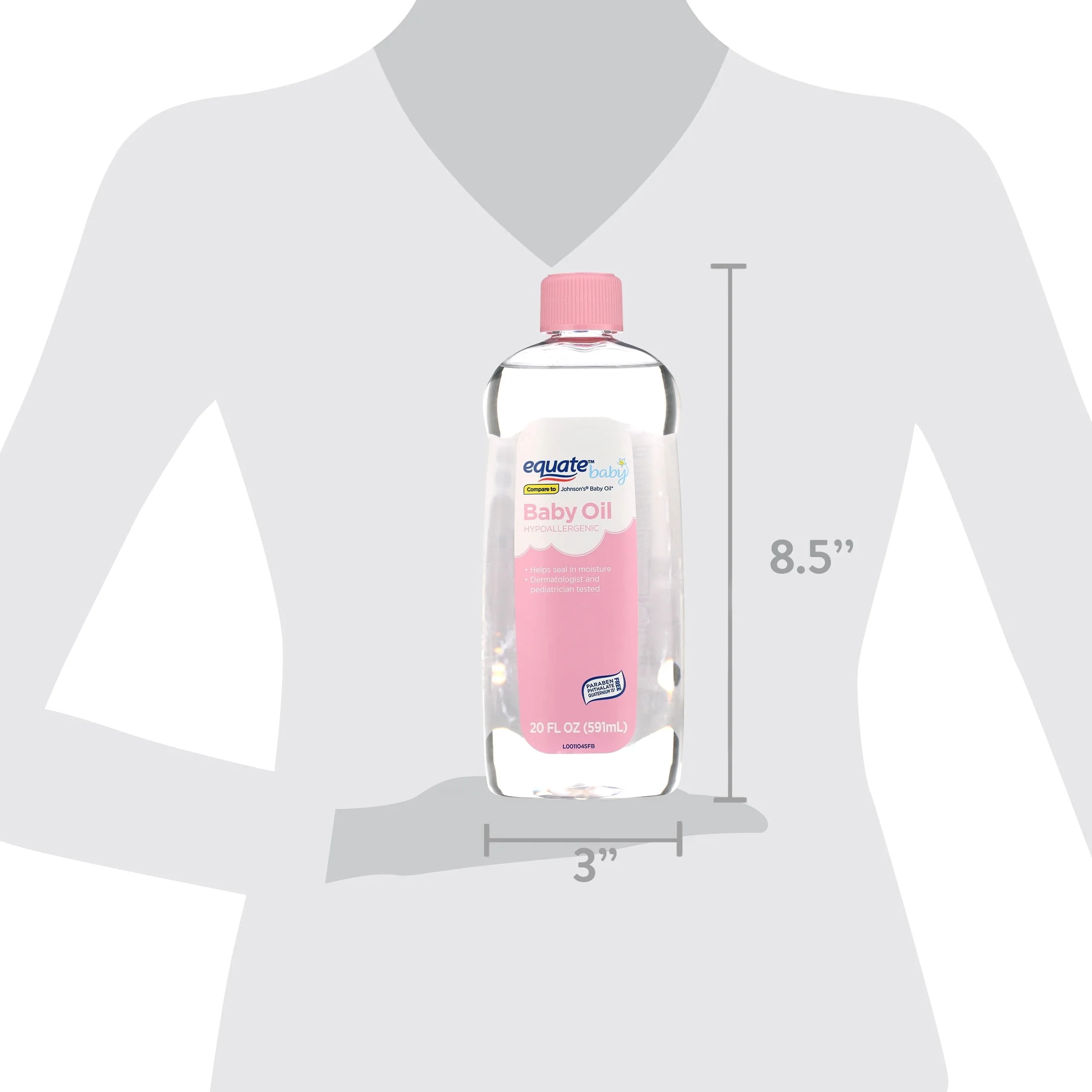 Equate Baby Oil, 20 fl oz