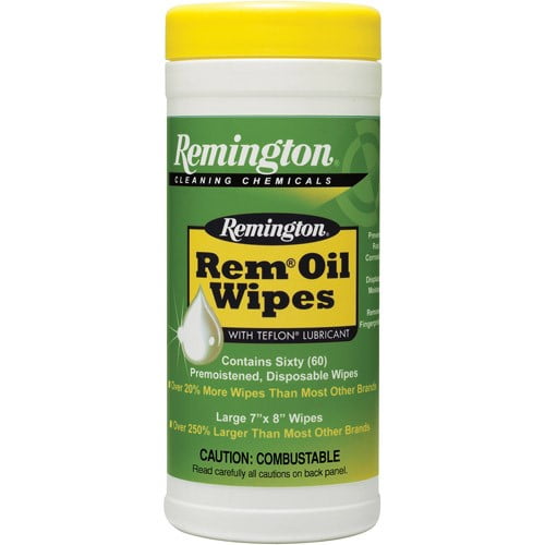 Remington Arms Accessories Rem Oil Pop-Up Gun Cleaning Wipes 7"x8"