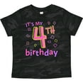 thumbnail image 3 of Inktastic It's My Fourth Birthday Boys or Girls Toddler T-Shirt, 3 of 5