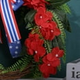 thumbnail image 6 of Inevnen 4th of July Patriotic Wreaths for Front Door, Handcrafted American Flag Wreath for Memorial, 6 of 8