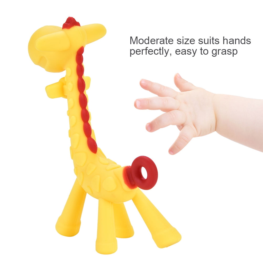 Chew Teething Tooth Care Toddler Silicone Baby Teether Giraffe Toy Food Grade 