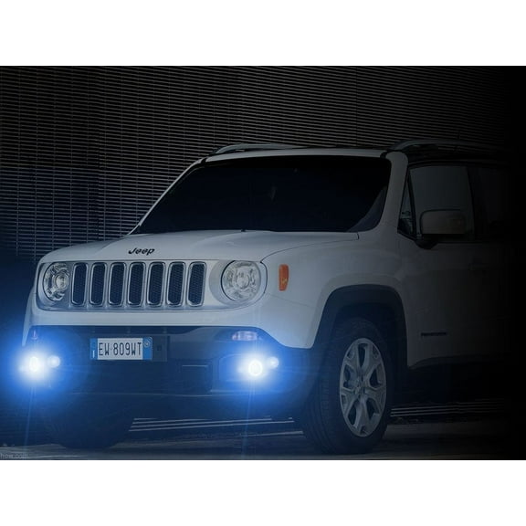 For Angel Eye Halo Fog Lamps Lights Kit for 2015 2016 2017 2018 Jeep Renegade