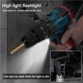 thumbnail image 4 of Drills 13mm High Torque Multifunctional Electric Cordless Drill High-power Cordless Rechargeable Hand Drills Brushless Motor Home DIY Electric Power Tools, 4 of 7