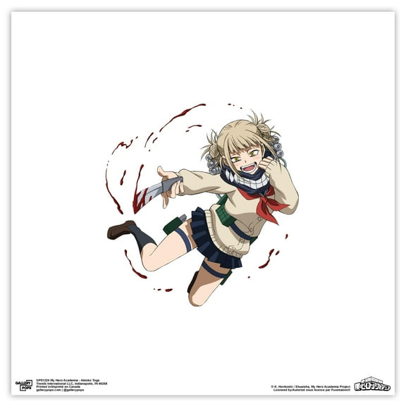 Gallery Pops My Hero Academia - Himiko Toga Wall Art, Unframed Version, 12" x 12"