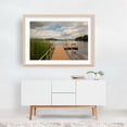 thumbnail image 5 of Dock on Island Pond - Brighton Vermont Photography Lake Nature Scenic Water Boardwalk Summer Oak Framed Wall Art Print 5 x 7 inches, 5 of 6