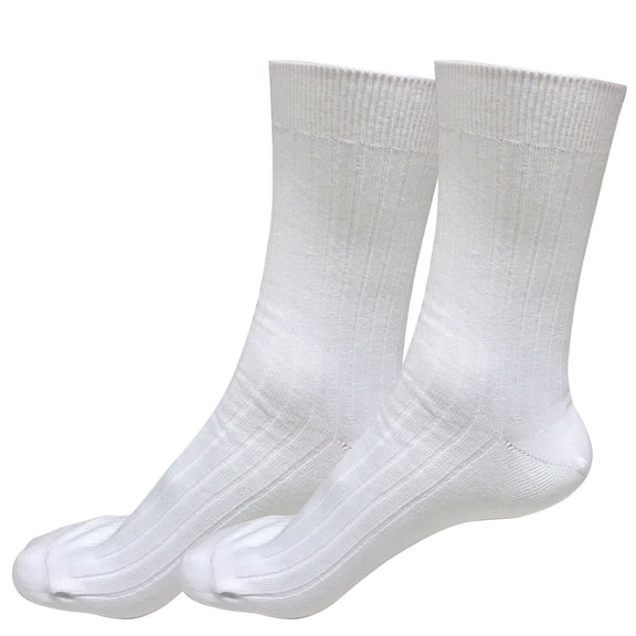 B&Q 2 pairs 98% Cotton Mens Breathable Comfortable Soft Fashion Casual Crew Business Dress Socks Mid Calf Size 9-11