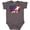 Charcoal Grey, variant on Inktastic Snowboarding Us Flag Boys or Girls Baby Bodysuit