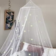 thumbnail image 4 of YAOMOBB Princess Bed Curtain Easy Install Bed Canopy Fluorescent Stars Kid Room Essential, 4 of 7