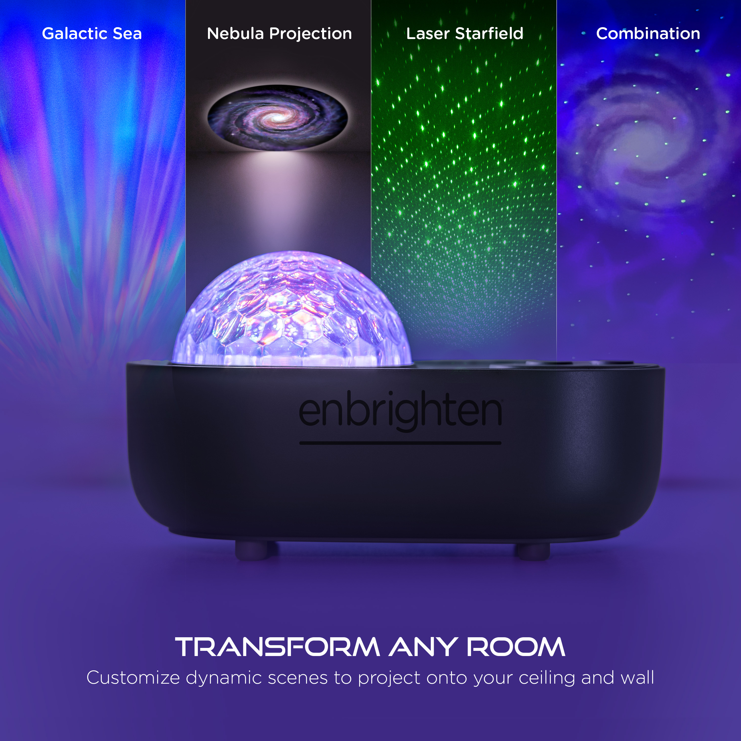 Enbrighten Tabletop Galaxy Projector Night Light photo 6