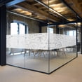 thumbnail image 3 of wqlpp-Frosted Window Privacy Film,Window Cling Privacy Film, Decorative Glass Static Cling Non-Adhesive Vinyl Removable for Home Office Cross Pattern,44.5x200cm, 3 of 4
