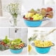 thumbnail image 5 of Collapsible Colander Set of 2 Round Silicone Strainer Kitchen Strainers and Colanders with Hand, 5 of 5