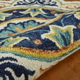 thumbnail image 4 of Ox Bay Etta 4' Round Ivory/Blue Floral Medallion Indoor Area Rug, 4 of 8