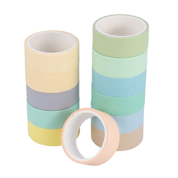 DECORNIJIA Retro Washi Tape Aesthetic Washi Tape Set Assorted Color 1 Set