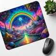 thumbnail image 6 of Psychedelic Rainbow Scene Mouse Pad Low Profile Gaming Mat, 6 of 7