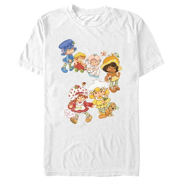 Men's Strawberry Shortcake Sweet Walk Friends  Graphic T-Shirt
