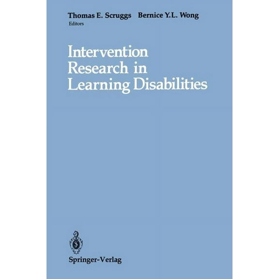 Intervention Research in Learning Disabilities, (Paperback)