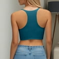 thumbnail image 2 of Glisme Swimsuits For Women 50S Tie Knot Back Soft Padding Bikini Top Swimsuit Tops Dark Green Bathing Suits For Swimming Activity, 2 of 5