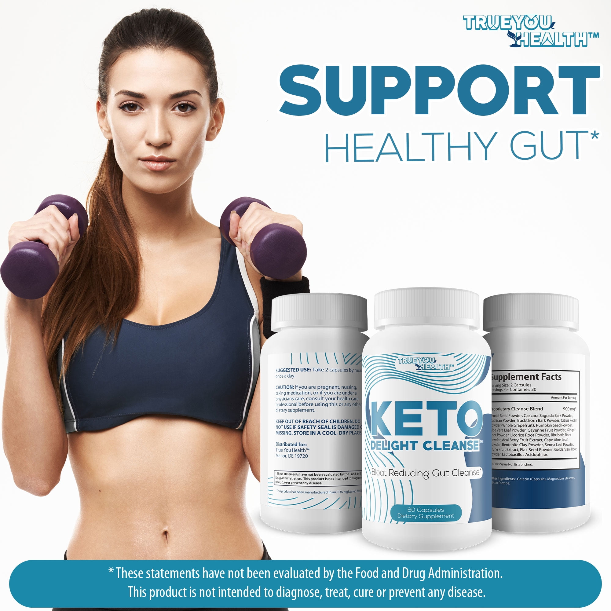 Keto Delight Cleanse - Premium Keto Cleanse - Promote Reduced Gut Bloat for a Healthy Appearance - Support Gut Health, Digestion, & Regularity with Probiotics - Cleanse Keto Complete Cleanse Detox