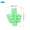 thumbnail image 2 of Uxcell 8 Pcs Pinces à Crayons à 3 Doigts, Vert, 2 of 6