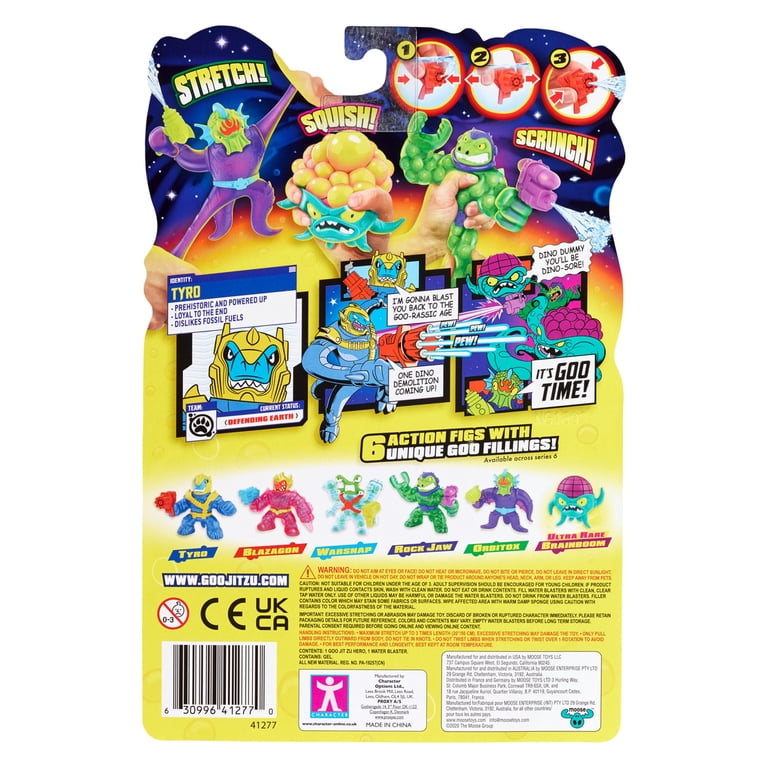 Heroes of Goo Jit Zu, Galaxy Blast Hero Pack, Tyro with Water