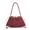 Y1978#Red, variant on Woven Hobo Bags for Women Suede Woven Tote Bag Trendy Bucket Purse Underarm Shoulder Bag Vintage Handbag Retro Clutch Purses