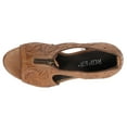 thumbnail image 4 of Roper Womens Mika Floral Embossed Peep Toe Zippered Shootie Pumps Casual Sh, 4 of 5