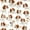 Puppies Brown White Pattern, variant on FORMRS Acrylic Clipboard with Low Profile Clip Standard A4 Letter Size, 12.5" x 9", Truck Construction Pattern