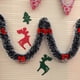 thumbnail image 4 of 1pc Christmas Ribbon Garland Green Frost Tinsel Cane Pine Streamers with Bowknots DIY Xmas Tree Hanging Wreath Party Decorations, 4 of 5