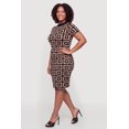 thumbnail image 2 of Women's Plus Size Printed Short Sleeve Sweater Dress, 2 of 3