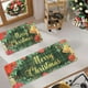 thumbnail image 4 of Decoraciones navideñas, adornos navideños, regalos navideños, 2 alfombras navideñas, tapete navideño, tapete navideño, decoración navideña para sala de estar, dormitorio, cocina, baño, piso de poliést, 4 of 6