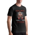 thumbnail image 2 of Mike Tyson's Shirt Men's T-Shirt Short-Sleeved Tees Shirt Summer Cotton Top Black, 2 of 5