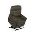 thumbnail image 3 of Ottawa Mushroom Light Brown Faux Leather Power Lift Chair with Heat and Massage, 3 of 16