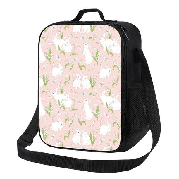 Fotbe Rabbit Lonchera Bolsa de Almuerzo para Hombres y Mujeres, Lonchera de Gran Capacidad, Bolsa de Almuerzo Reutilizable, Bolsa Térmica Aislante