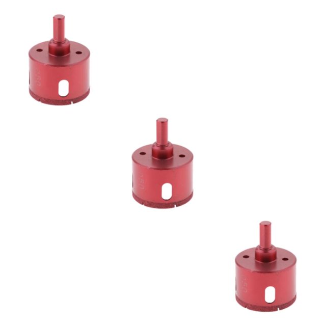 mmirethe 1 Pièce Outil Foret Tuile Verre Céramique Ensemble Rouge 50mm 3Set