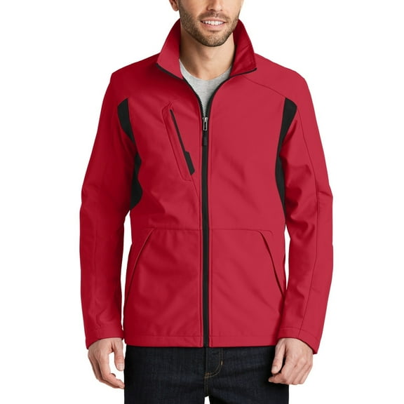 JustBlanks Mens Back Block Soft Shell Jacket with Microfleece Lining Water Resistant Windproof