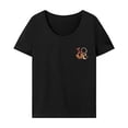 thumbnail image 1 of Camiseta De Mujer Elegante Camiseta De Manga Corta Para Ir De Compras Mochilero Uso Diario L, 1 of 7