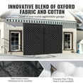 thumbnail image 3 of VEVOR Garage Door Screen for Winter, 10x8FT, Garage Door Insulation Kit, Magnetic Thermal Insulated Door Curtain with 300D Oxford Fabric Heavy Duty Weighted Bottom, Easy Assembly for Garage Door, 3 of 9